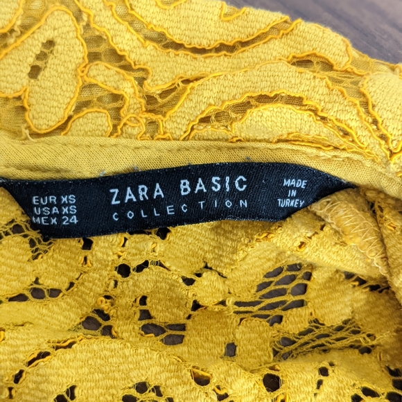 Zara Basic Yellow Floral Dress - Picture 6 of 8